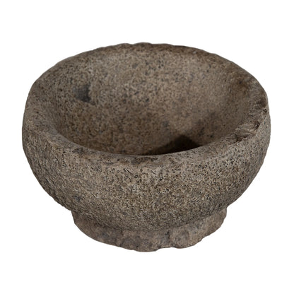 Bowl Con Soporte De Resina Simulacion Piedra I